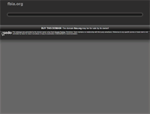 Tablet Screenshot of fbia.org
